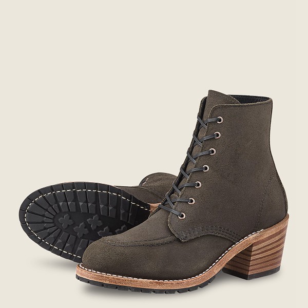 Red Wing Heritage Bot Bayan - Clara - Heeled Acampo Deri - Koyu Gri - 67QCMFVAS